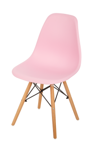 Cadeira Fixa Eiffel Madeira - Rosa