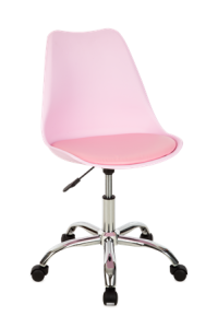 Cadeira Giratória Decorativa - Rosa