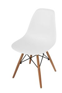 Cadeira Fixa Eiffel Madeira - Branca